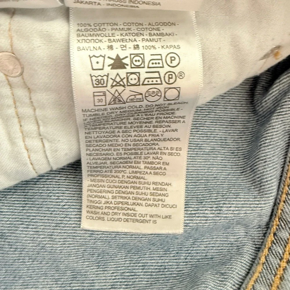 Levis‎ 505 Regular Fit Straight Leg Jeans Mens 40x32 Medium Wash Blue Denim